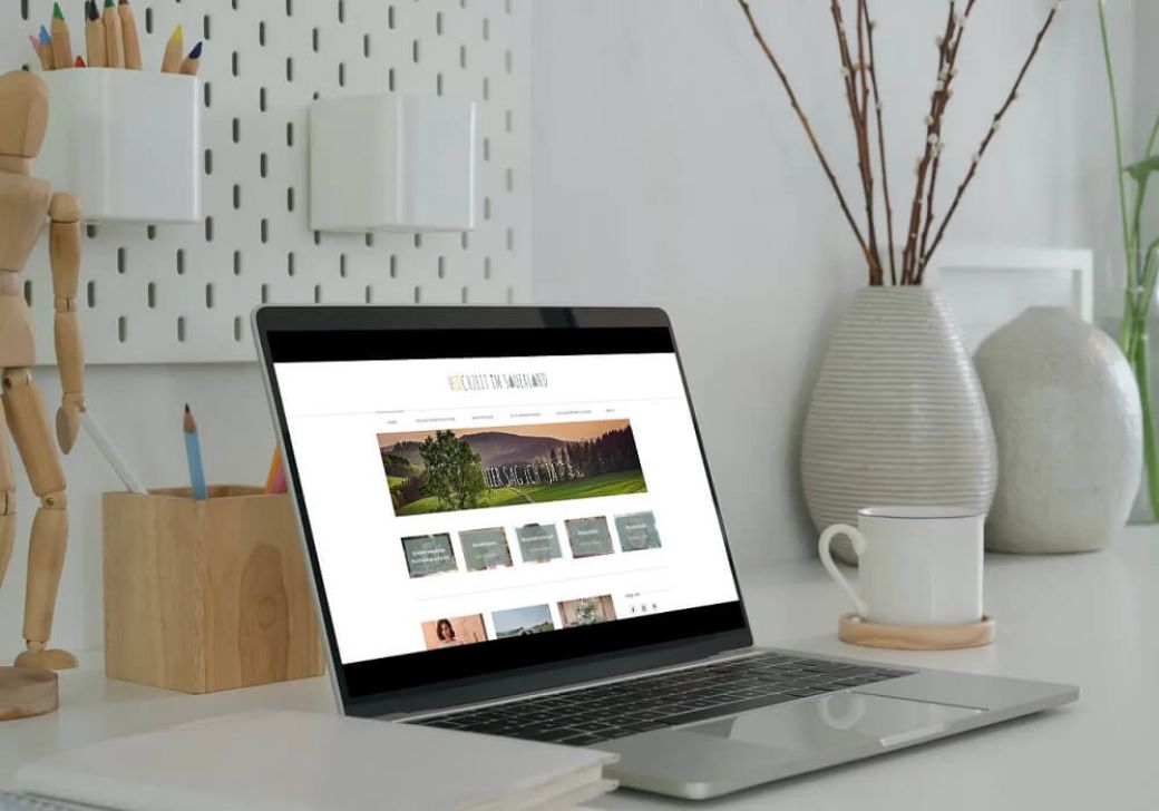 Mockup Webseite Hochzeit im Sauerland