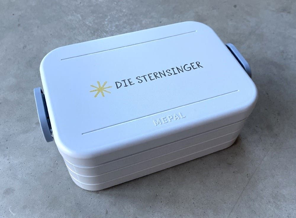Butterbrotdose mit UV-Druck "Die Sternsinger"