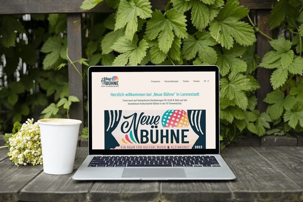 Mockup Webseite Neue Bühne Lennestadt