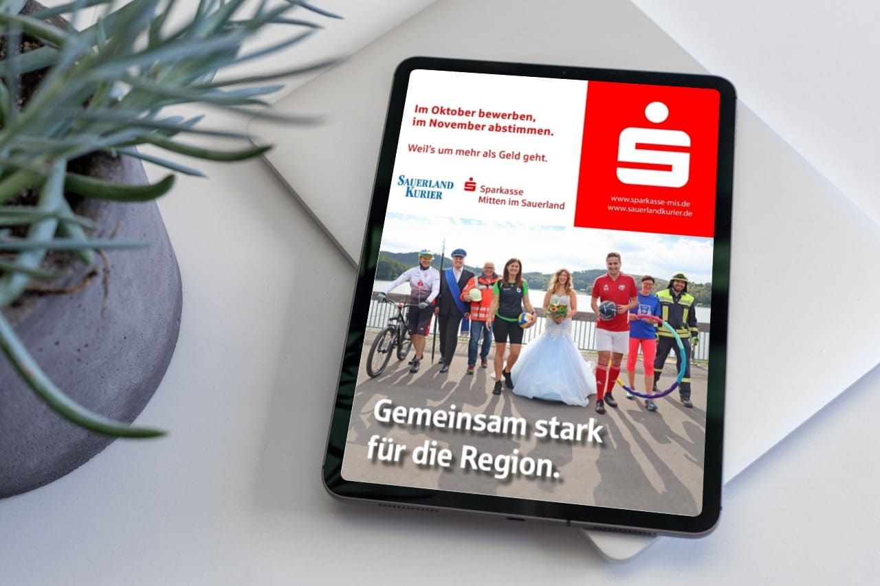 Mockup Webseite Sparkasse Mitten im Sauerland Verein des Jahres 2023